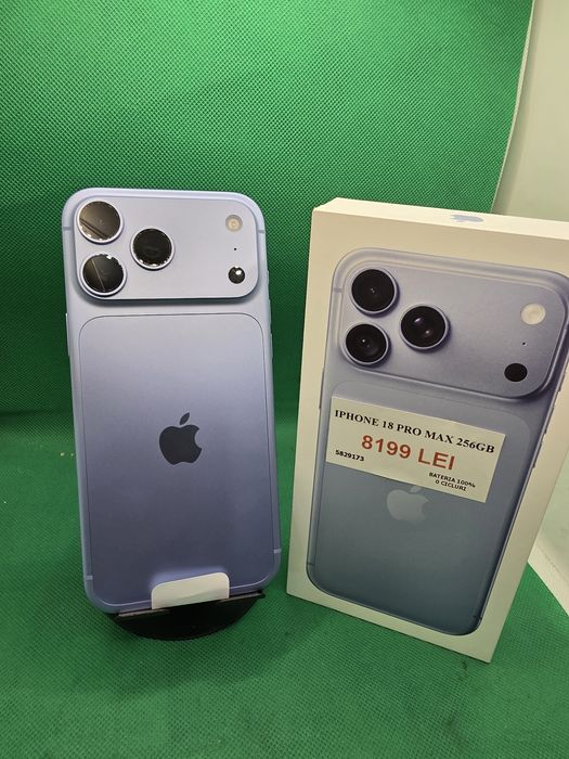 Iphone 18 Pro Max 256GB•Bateria 100%•0 cicluri•Amanet Lazar Crangasi •58291,2