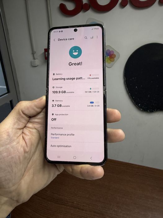 Vand Samsung Z Flip 4 128Gb black