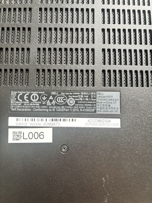 Dell 5570• Procesor i7-6820HQ• 16gb ram• 256gb SSD• 15,6” Full HD