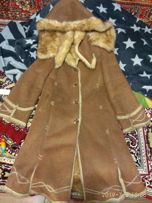 Женская/подростковая дублёнка на искусственном мехе