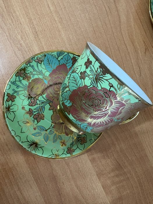 Чайный набор чайник чашки блюдца