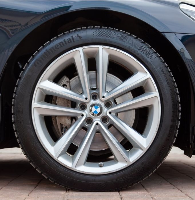 Set jante iarna BMW G11 G12 seria 5 7 originale, cauciucuri Conti