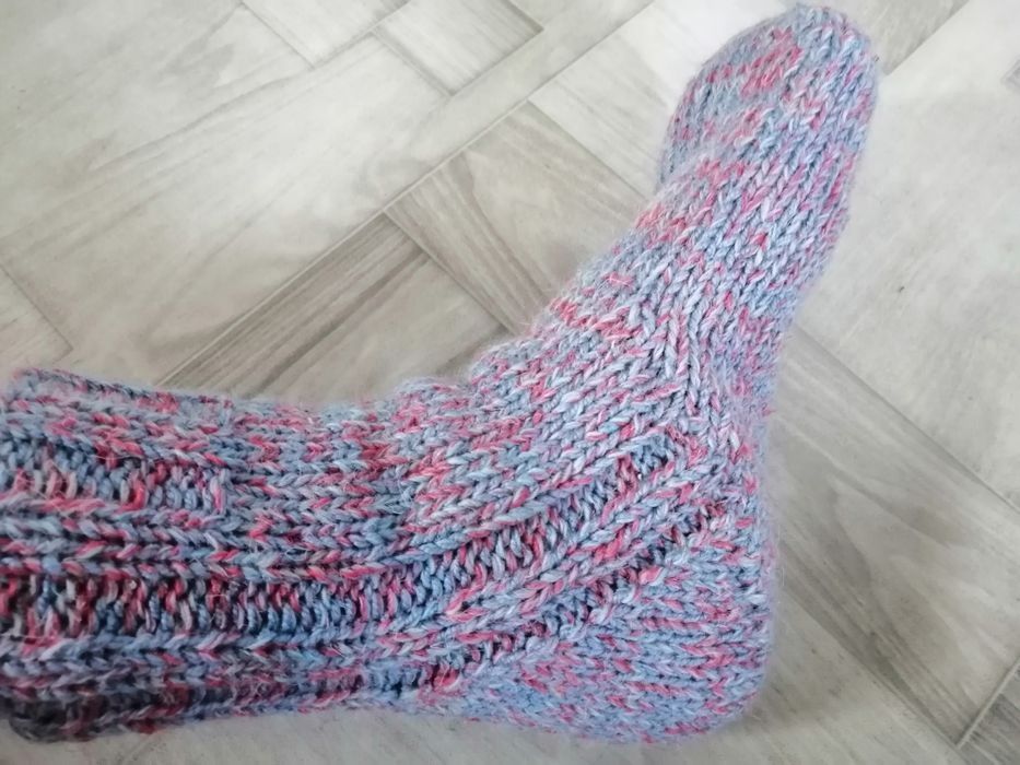 Носки шерстяные вязаные