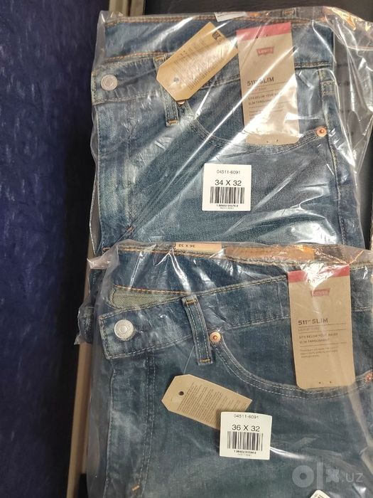 Джинсы Levi's 511 slim fit 34\32.