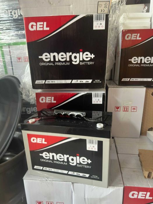 Acumulator 100AH Energi+ cu gel pentru panouri solare Baterie Gel utilizate la rulote rulota barca ambarcatiuni sisteme iluminat camping