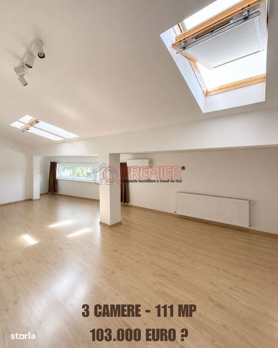 OCAZIE! 99.500 Euro! 3 camere - 111 mp - bloc 2012 - 15 minute Metrou