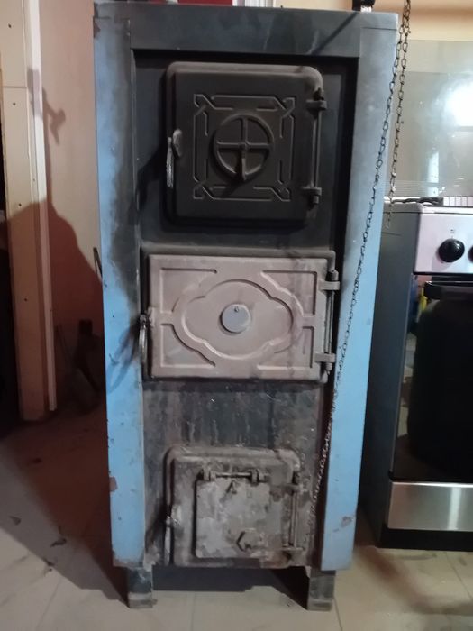 Cazan pe lemne + pompa