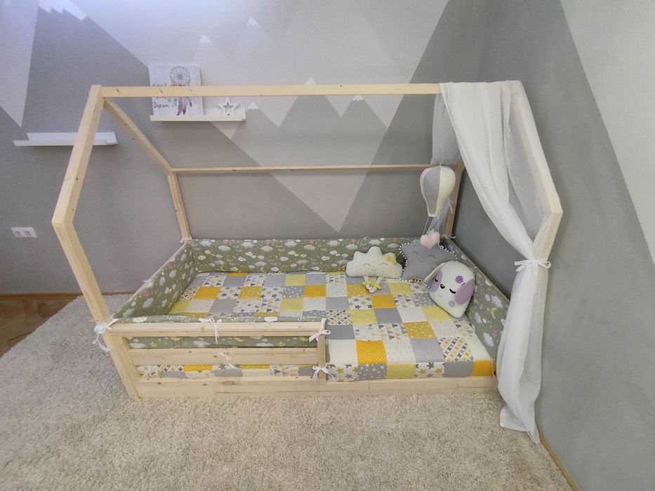 Модел: "ПЕПИ" | Детско легло къщичка в стил Монтесори