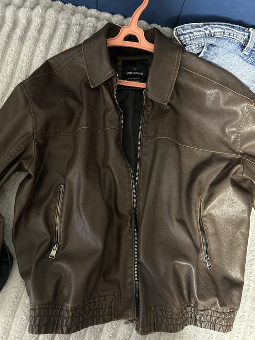 Кожаная куртка из Pullandbear