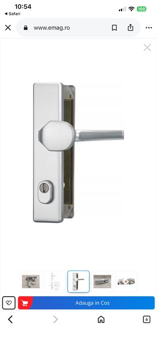 Protectie usa Abus HLZS814, cilindrica, aluminiu, 92x10mm