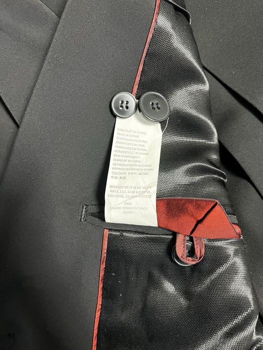 Costum negru 48, masculin (65-80kg & 165-180cm)