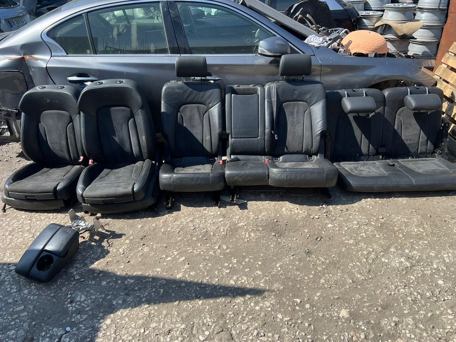 Салон за Ауди AUDI Q7 Sline кожа+алкантар Ел. 7места ном 110