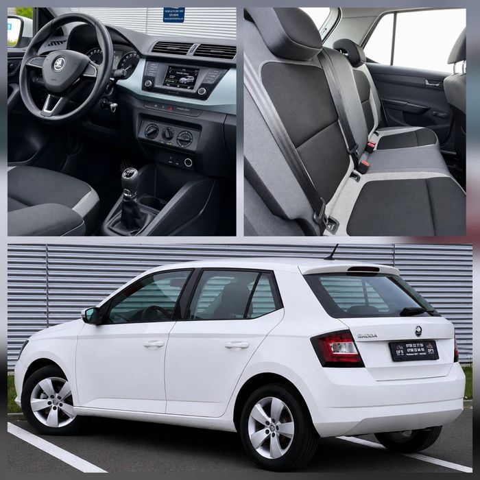 Vand Skoda Fabia diesel 1.4TDI 2017 inmatriculata RO LED Facelift TVA inclus deductibil rate leasing finantare impecabila urgent consum foarte bun