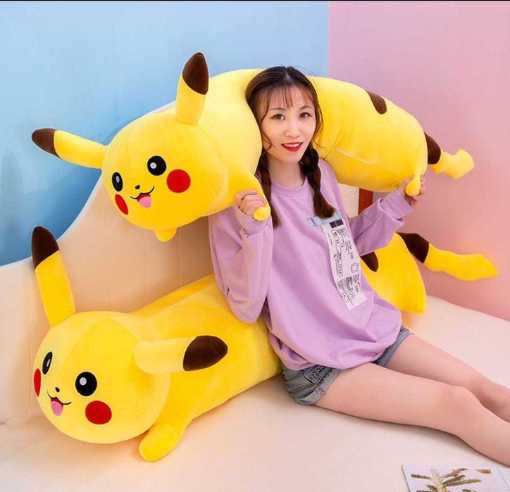 Perna lunga din plush moale Pikachu 90/120cm