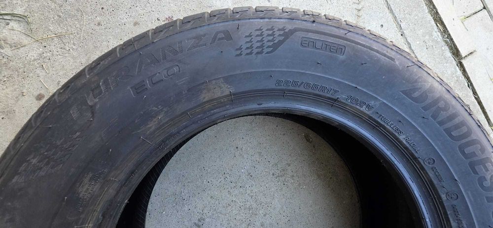 Vând set-4 Anvelope NOI Bridgestone Turanza Eco Enliten 225/65 R17 102V - DOT 2026, 0 km, prima echipare Ford Kuga - 1600 lei