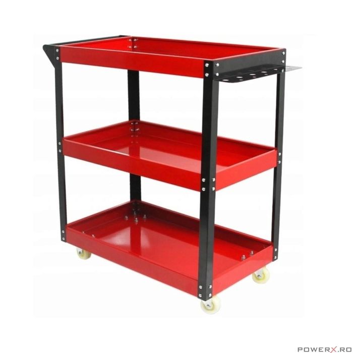 Raft dulap pentru scule, cu roti 36 x 66 x 79 cm Silver