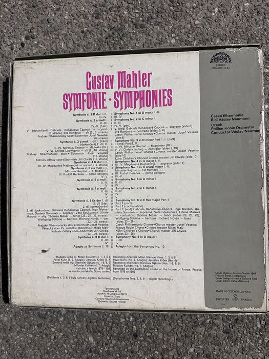 Gustav Mahler – Symphonies (box set 12 viniluri) Czech Philharmonic