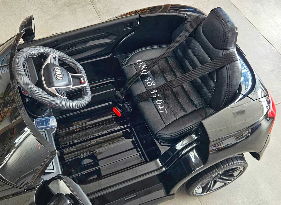 ТОП ЦЕНА!НОВО!Акумулаторна кола AUDI RS E-tron с меки гуми,12V батерия