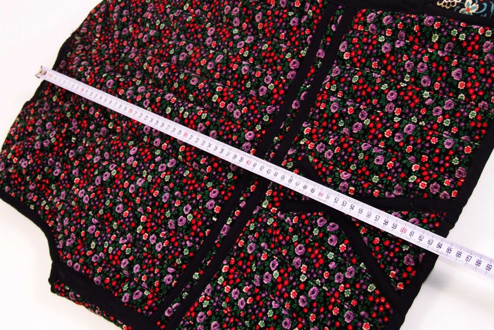 Bunda traditionala dama, bundita, vesta, catifea + lâna, mas 46, NOUA