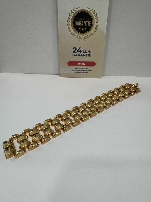 (Ag41) Bratara aur masiva 14K  B5764 - Ridicare din agentie