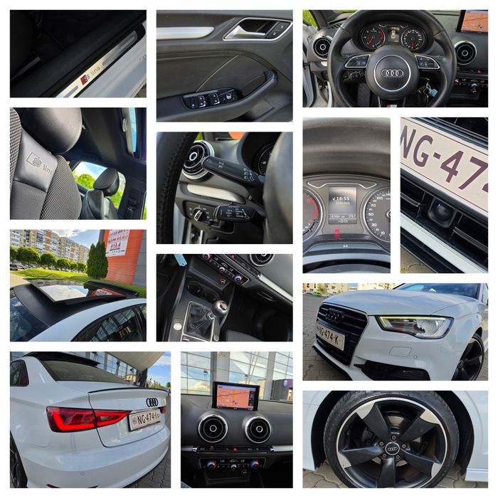 Audi A3 3xS-Line 2015/ 2.0 Tdi 150 Cp euro 6/ Rate / Variante
