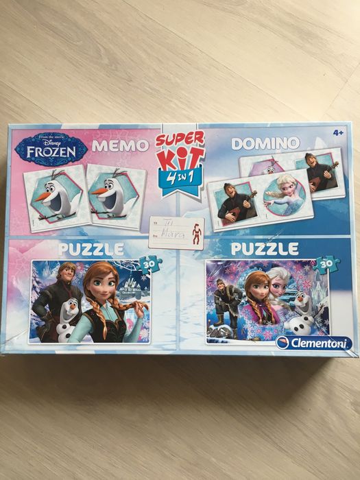 Vand puzzel 4 in 1 cu Frozen.
