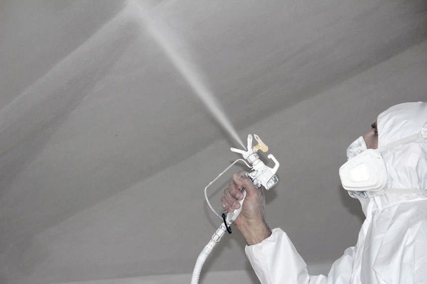 Покраска промышленным краскопультом