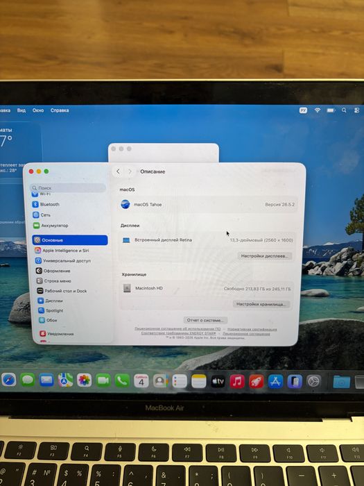 MacBook Air m1, 8 gb + 256 gb