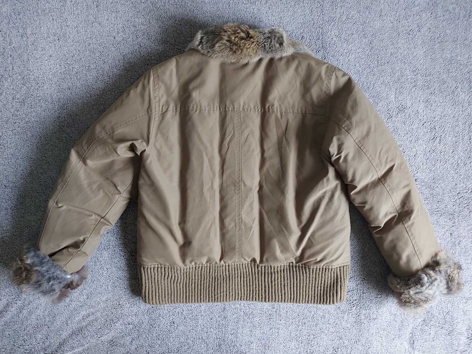 Дамско пухено яке Woolrich със заешки косъм - размер S