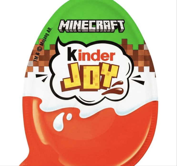 Киндер джой майнкрафт  в наличии
