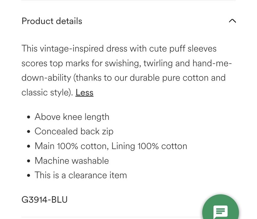 Рокля Boden 104см