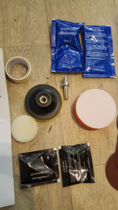 Професионален ремонтен комплект за полиране на фарове