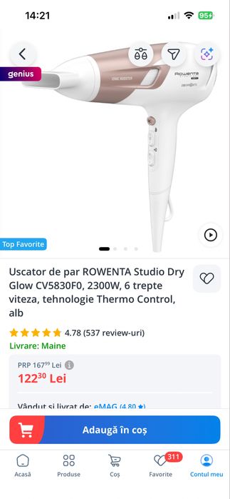 Uscator de par Rowenta