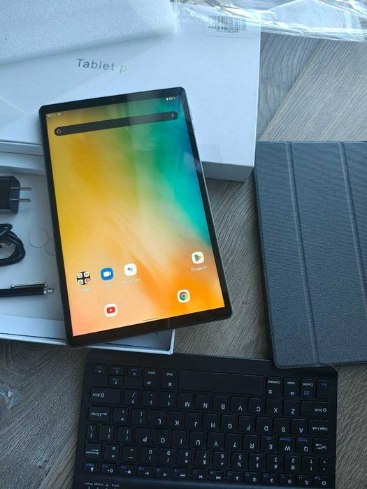 256GB НОВЫЙ 2К планшет из Америки Powmus + Клавиатура + Чехол + Стилус