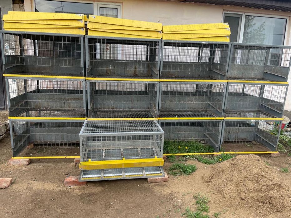 Заводские клетки для кур