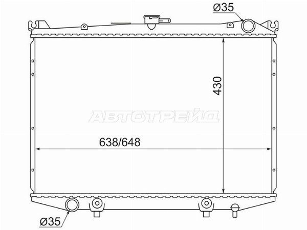 Радиатор Nissan Datsun
