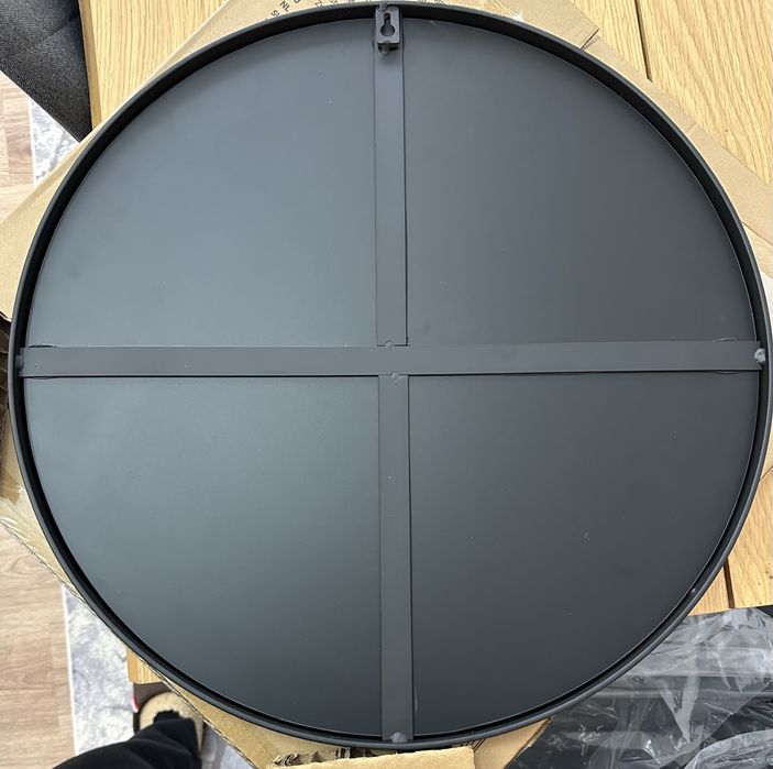 Декоративно Къгло Огледало с Рамка за Стена 50 см.