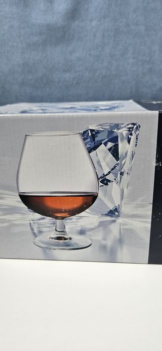 Set de 6 pahare pentru coniac, capacitate 370ML