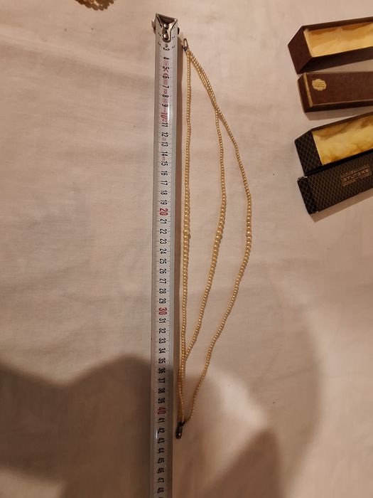 1940 перлени колиета с сребърни закопчалки