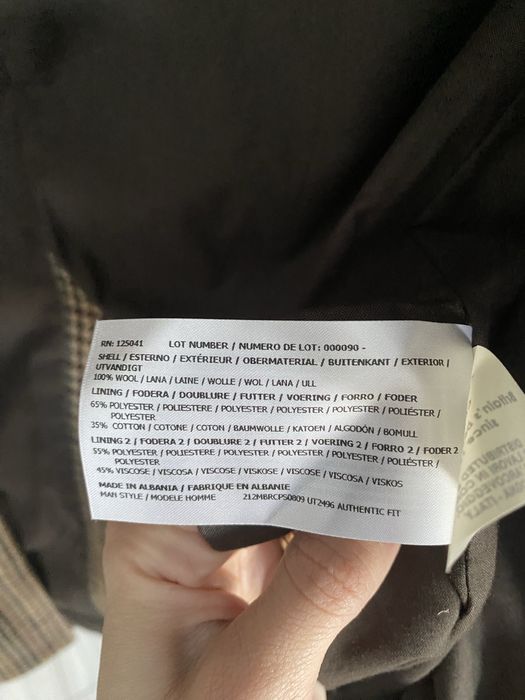 Palton Baracuta 100% lana barbati L