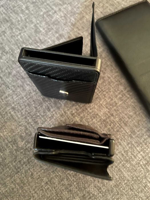 4 Премиум портфейла (Guess, Travando, Slimpuro) 2 от ист.кожа+2 карбон