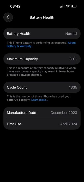 Iphone 15 128/80 obmenga