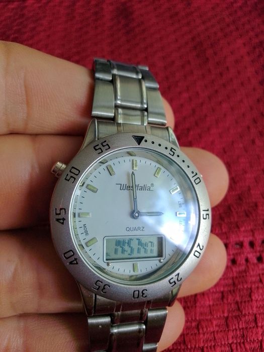 Westfalia Ceas Quartz Analog+ Digital Mecanism Japonez NOU Nefolosit