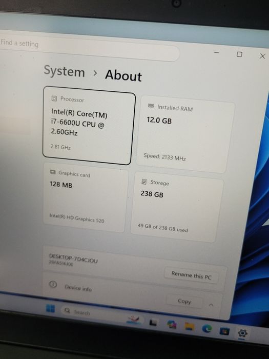 Lenovo thinkpad T470s cu procesor i7 -6600u