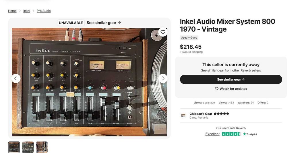 Mixer audio analog INKEL 800