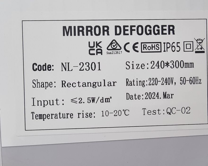 LED Огледало с нагревател