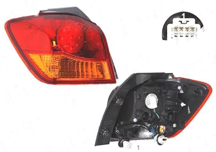 Stop spate lampa Mitsubishi Asx (Ga), 01.2010-, spate, Stanga, partea exterioara; LED+W21W; cu suport becuri, TYC