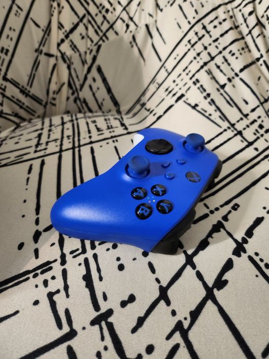 Controller xbox blue shock + baterie reincarcabila