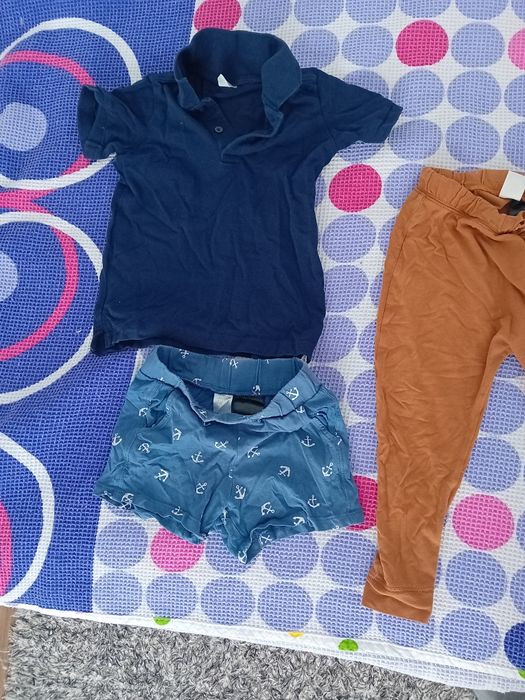 lot 1.5 2 ani 92 haine h&m hainute baiat bluza pantaloni baietel