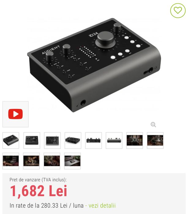 Audient id24 Placa Audio